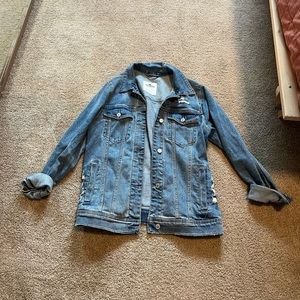 Hollister distressed denim jacket